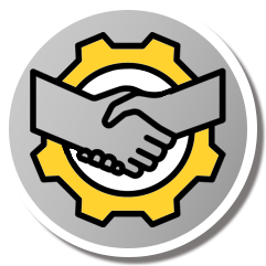 Icon showing two hands in handshake